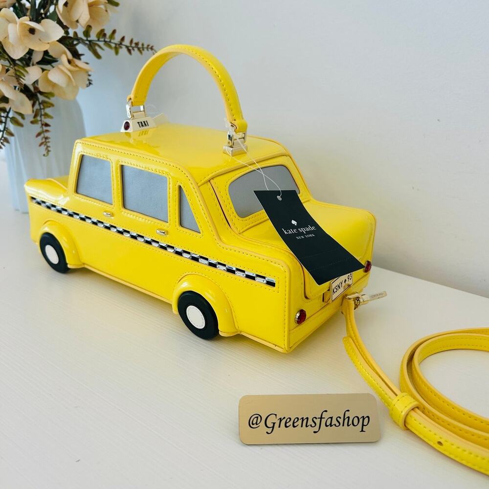 Kate Spade Purse NYC Big Apple 3D Taxi Crossbody Bag - Picture 9 of 12